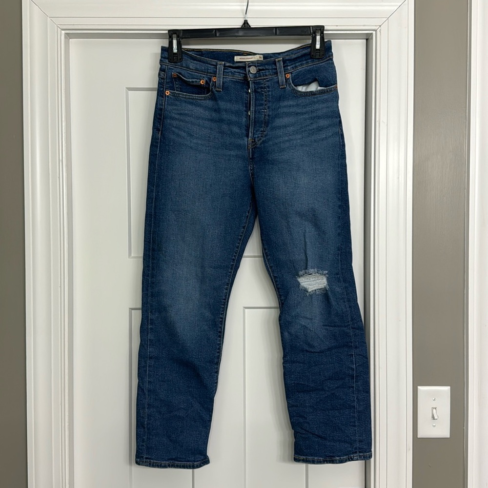 Levi wedgie straight jeans